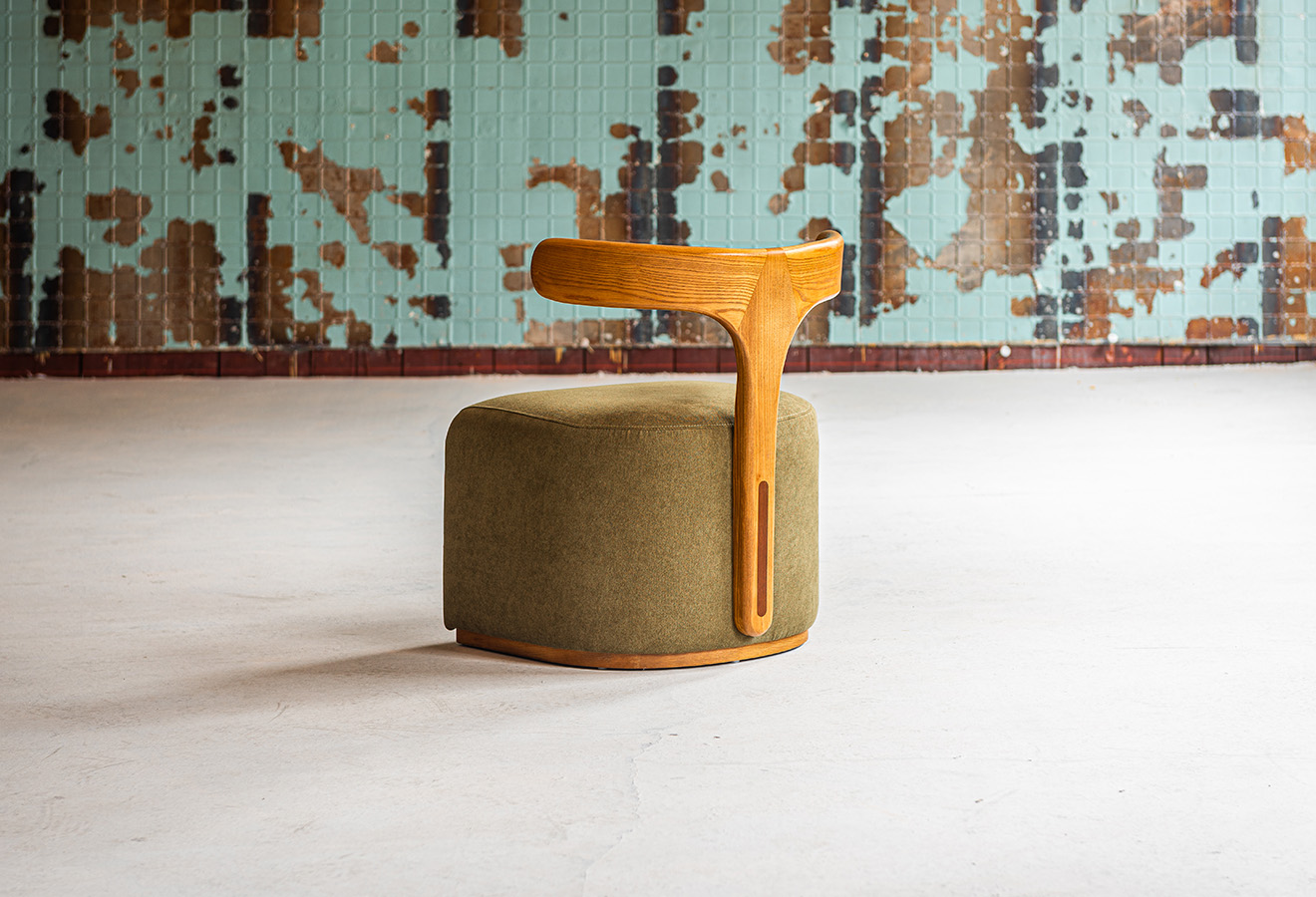 Olive Cube Chair